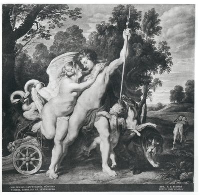 Venus and Adonis by Peter Paul Rubens